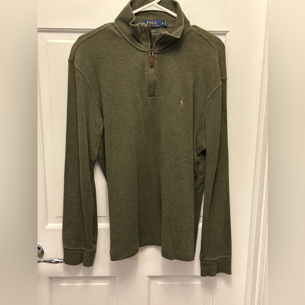 Polo by Ralph Lauren. Medium. Sweatshirt. Quarter zip.